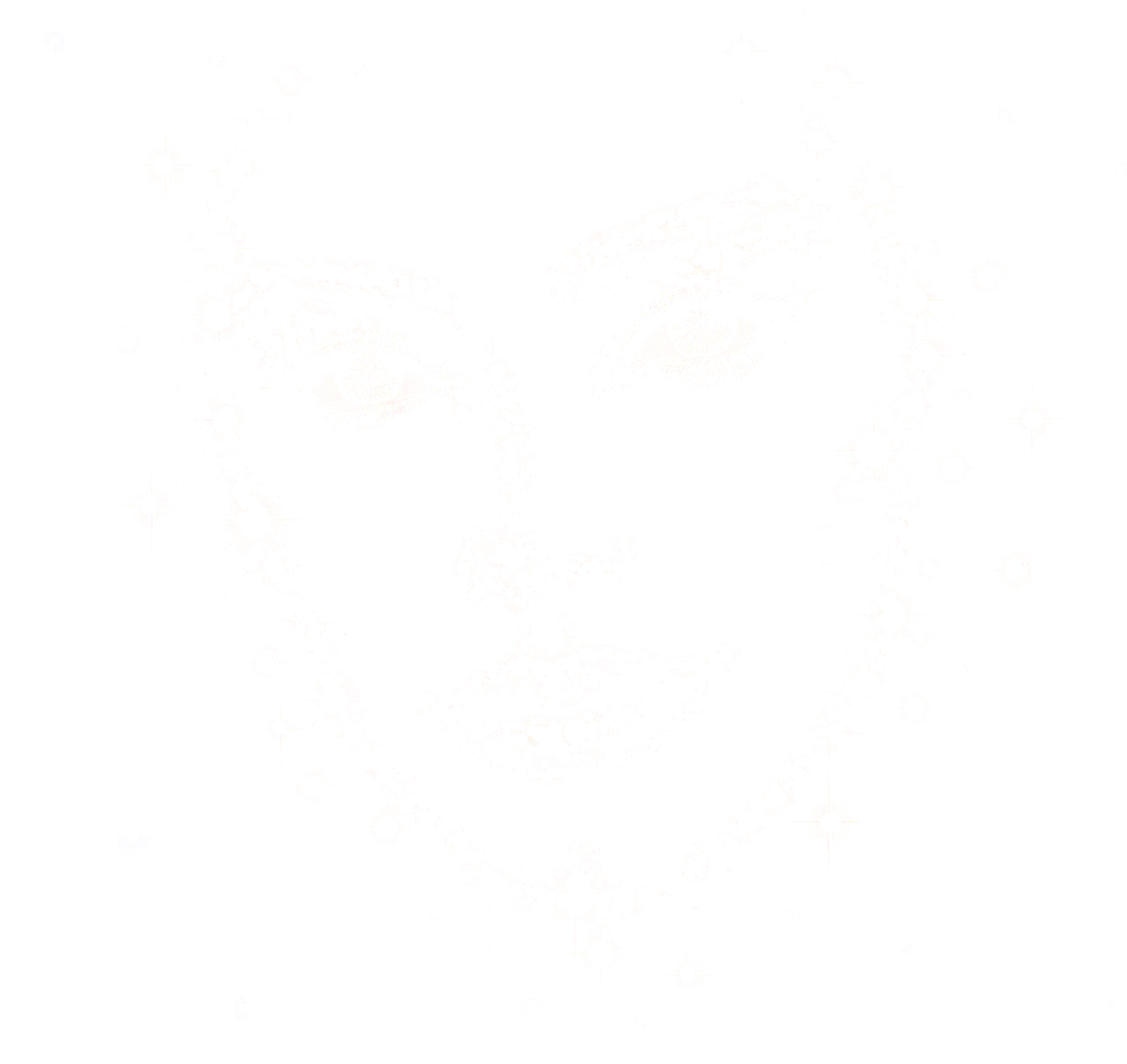 Vera, a face formed of stars
